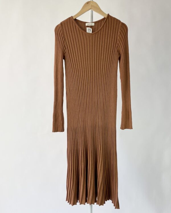 Vestido tricot midi marrom ANSELMI - P *coleção atual*- VENDIDO SISTEMA OTO