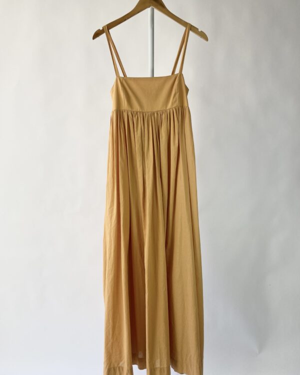 Vestido caramelo algodão DYE ME + BIANCA DE LUCA - P - VENDIDO SISTEMA OTO