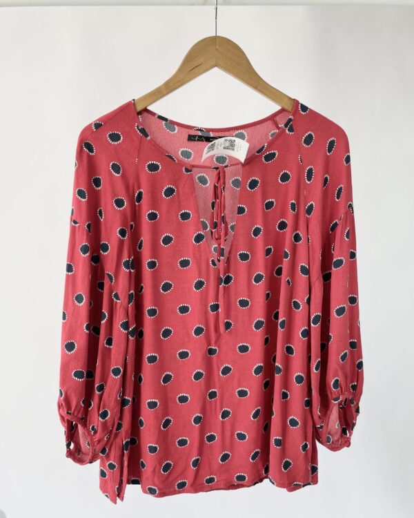 Blusa bordo com poas - MARIA FILO - M- vendido sistema otto