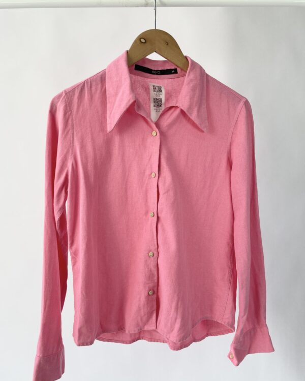 Camisa linho rosa EVA - 36 - VENDIDO SISTEMA OTO