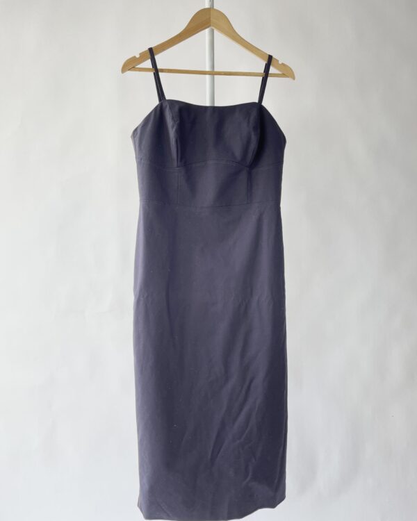 Vestido azul algodão ABRAND - 42 - VENDIDO SISTEMA OTO