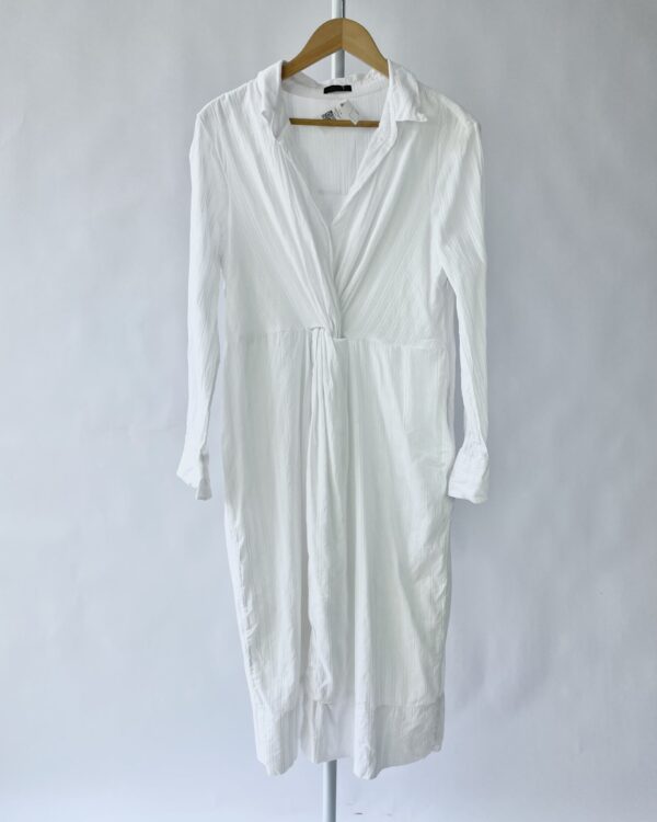 Vestido branco texturizado ABRAND - 44 - VENDIDO SISTEMA OTO