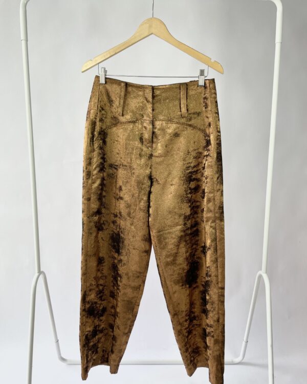 Calça lurex bronze ANIMALE - 38 - VENDIDO SISTEMA OTO