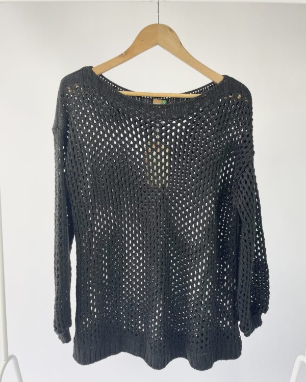 Pull tricot tela preto FARM - P *nunca usado* - VENDIDO SISTEMA OTO