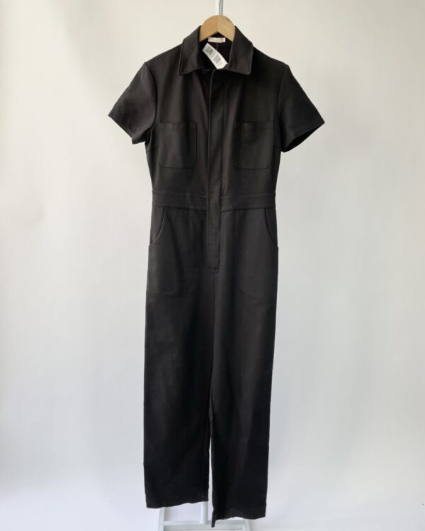 Macacão preto com decote VANVAN - G - VENDIDO SISTEMA OTO