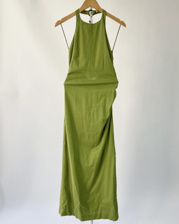 Vestido verde com detalhe na costas ZARA - M - VENDIDO SISTEMA OTO