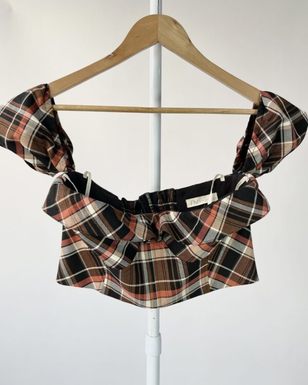 Cropped xadrez NV - G