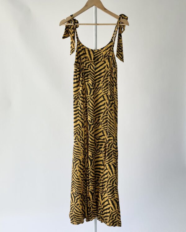 Vestido preto e mostarda ANIMALE - P - VENDIDO SISTEMA OTO