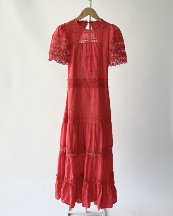 Vestido vermelho laise ROCK LOLA - M - VENDIDO SISTEMA OTO