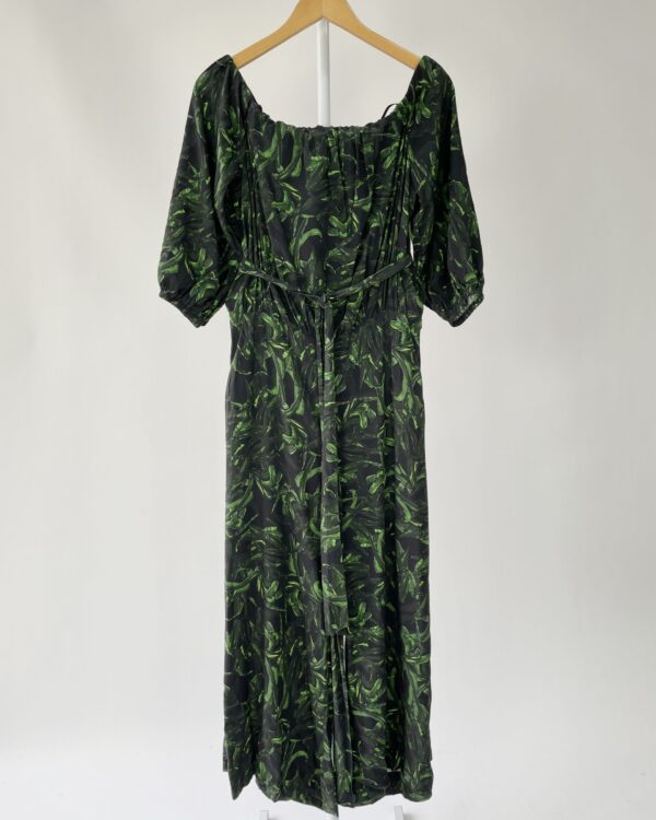 Macacão preto com verde manga ombro a ombro ANDREA MARQUES - 40 - VENDIDO SISTEMA OTO