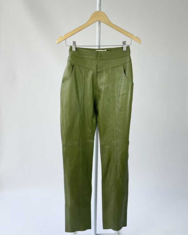 Calça couro verde DANI BERNARDES - 38 *nunca usada* - VENDIDO SISTEMA OTO