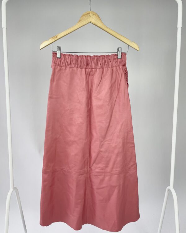 Saia midi couro rose CRUISE - 36 - VENDIDO SISTEMA OTO