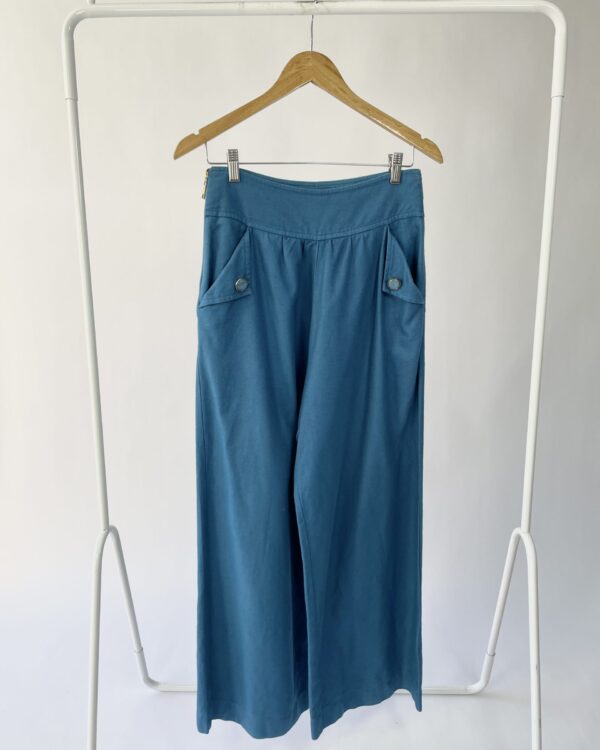 Calça azul pantalona NV - 38 - VENDIDO SISTEMA OTO