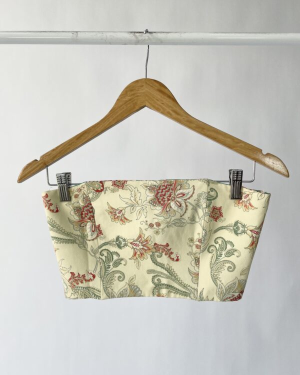 Cropped sem alça estampado NV - P - VENDIDO SISTEMA OTO