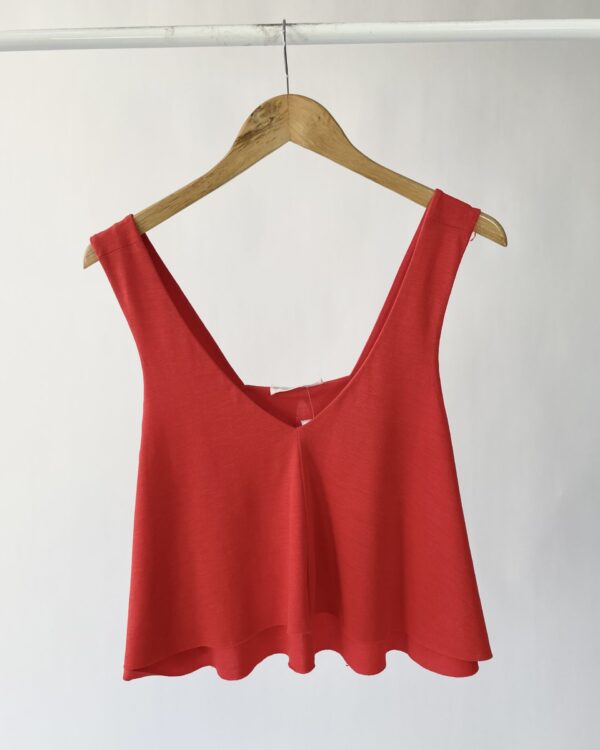 Blusa cropped vermelha ZARA - P - VENDIDO SISTEMA OTO