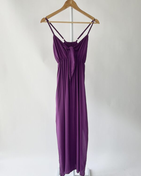 Vestido roxo com amarração N.AB - M - VENDIDO SISTEMA OTO