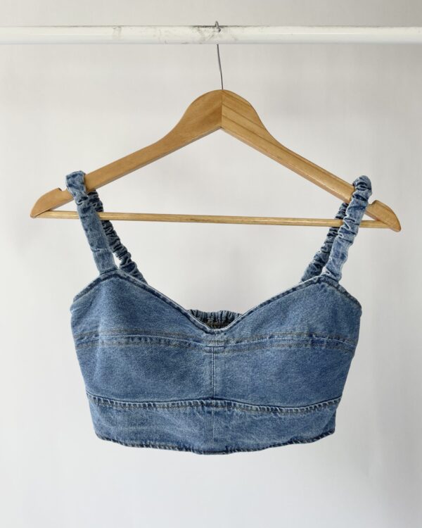 Top jeans GARAGE - P - VENDIDO SISTEMA OTO