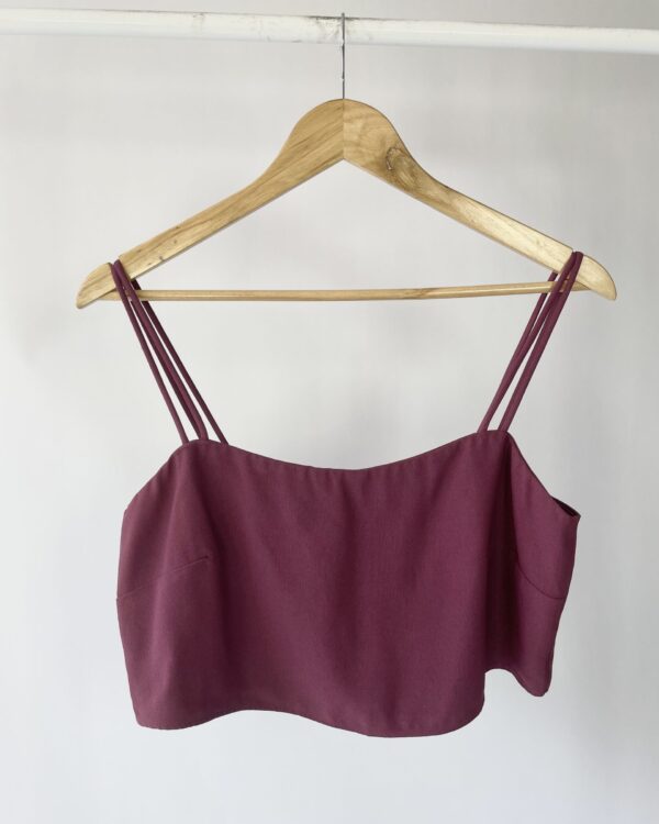Blusa top roxo NV - M - VENDIDO SISTEMA OTO