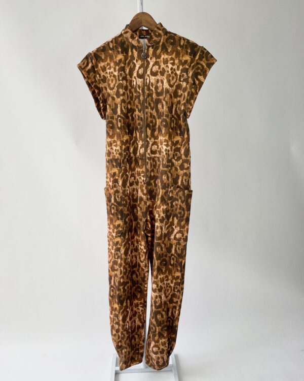 Macacão malha estampa onça ANIMALE JEANS - P *nunca usado* - VENDIDO SISTEMA OTO