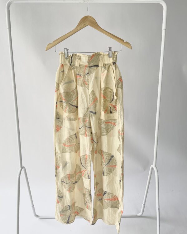 Calça bege estampada ANIMALE - 36 - VENDIDO SISTEMA OTO