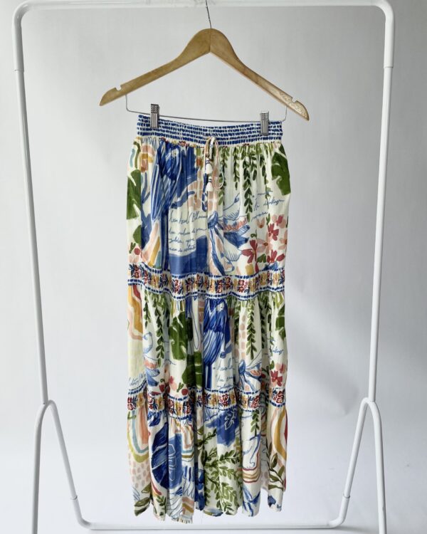 Saia branca estampada FARM - PP - VENDIDO SISTEMA OTO