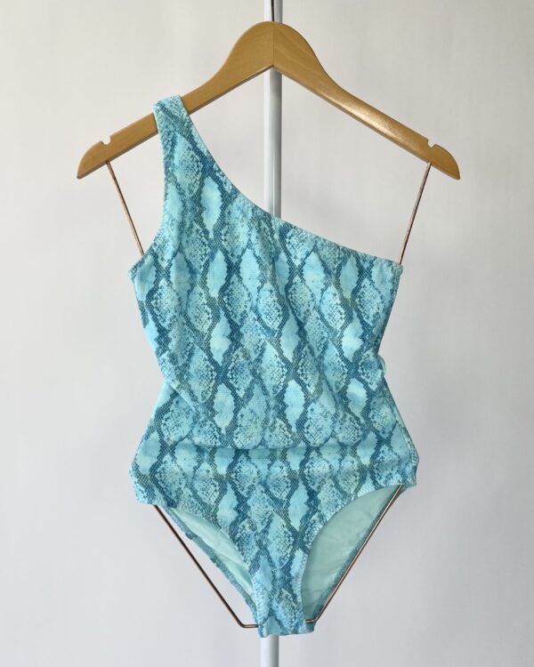 Maio animal print azul  claro CIA MARITIMA - P - VENDIDO SISTEMA OTO