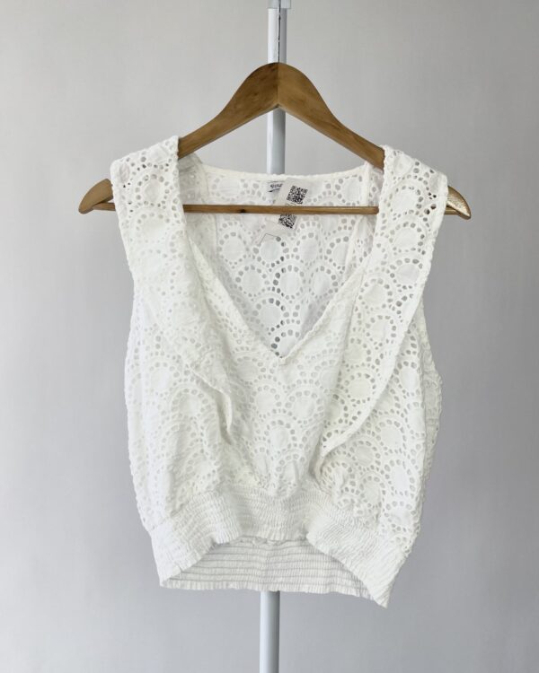 Colete branco laise LE LIS BLANC - 42 - VENDIDO SISTEMA OTO