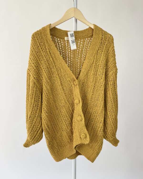 Cardigan terracota tricot NV - G - VENDIDO SISTEMA OTO