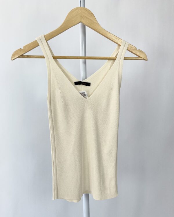 Regata tricot off white LEELOO - P - VENDIDO SISTEMA OTO