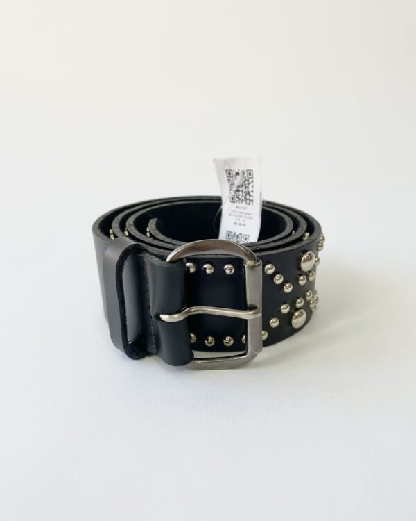 Cinto preto aplicações pratas LEELOO - P - VENDIDO SISTEMA OTO