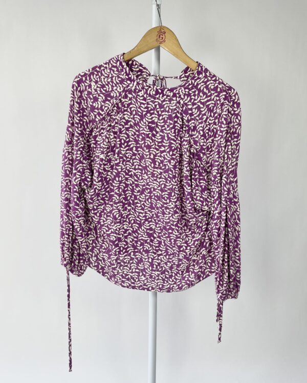 Bata lilas estampada MRIA FILO - P *NUNCA USADA* - VENDIDO SISTEMA OTO