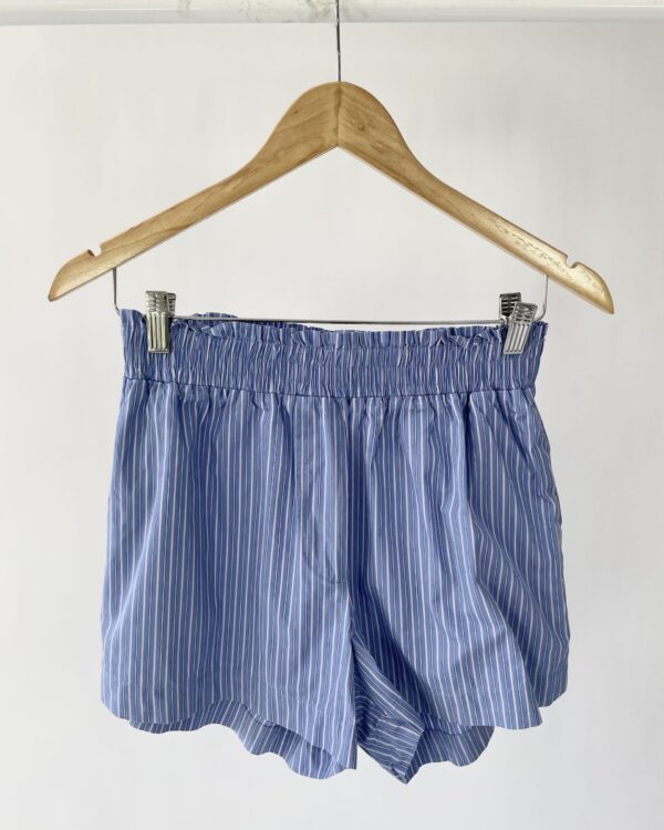 Short azul listrado TIG - M - VENDIDO SISTEMA OTO