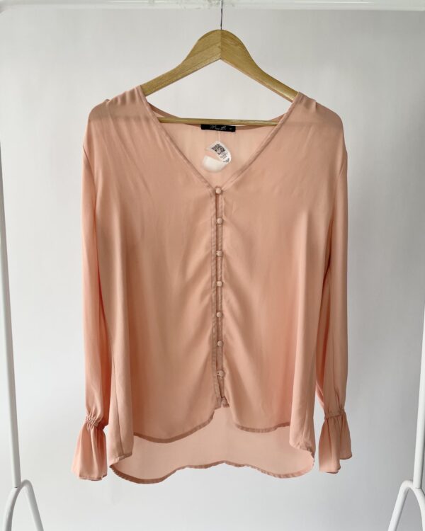 Blusa rosê botões na frente MISS B - 42 - VENDIDO SISTEMA OTO
