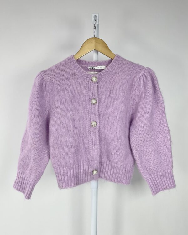 Cardigan roxo plush ZARA - P - VENDIDO SISTEMA OTO