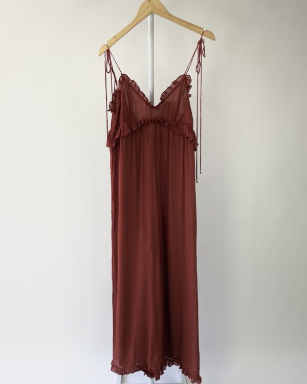 Macacão seda terracota ATEEN - 38