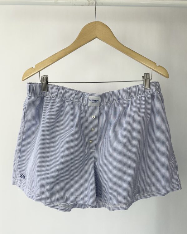 Short listrado azul e branco SUNNY - G