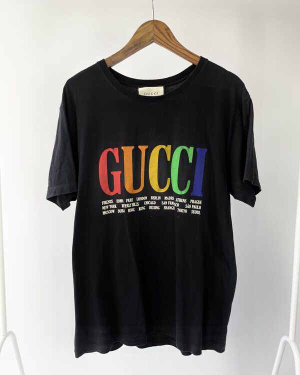 T shirt preta GUCCI - M - VENDIDO SISTEMA OTO
