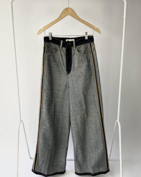 Calça jeans escuro pesponto lateral ZARA - 36 - VENDIDO SISTEMA OTTO