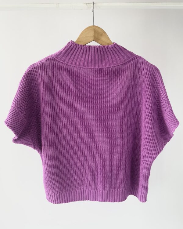 Blusa roxa tricot - M - VENDIDO SISTEMA OTO