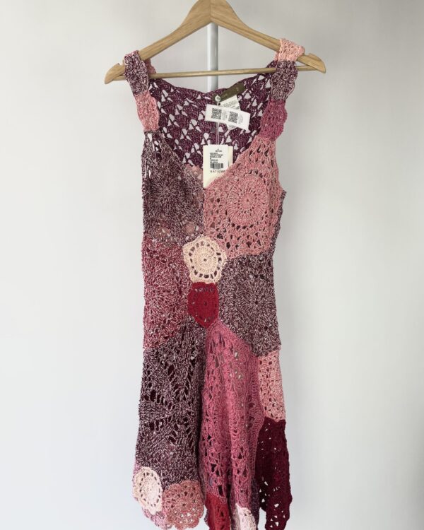 Vestido crochet fios de lurex  BATICHE - M *NUNCA USADO* - VENDIDO SISTEMA OTO