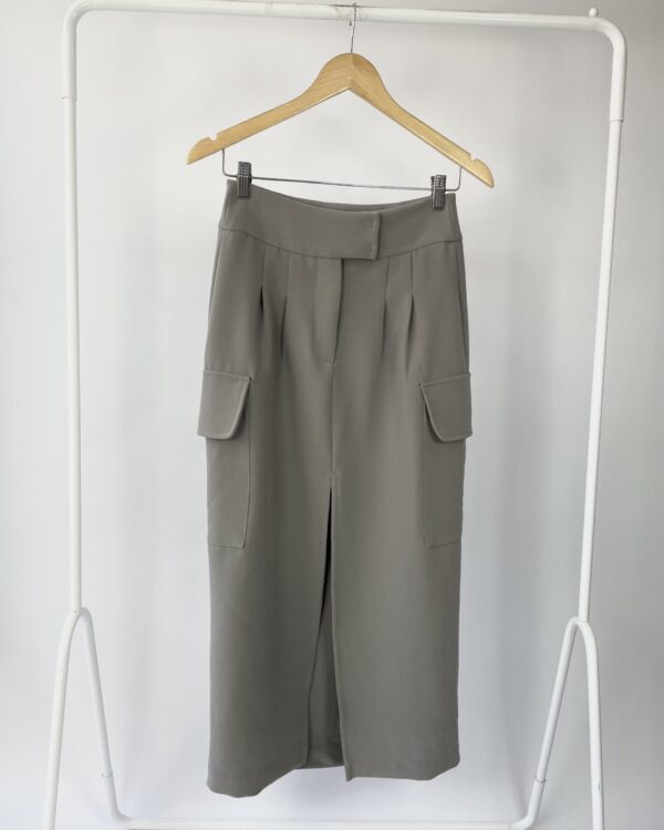 Saia midi cinza MIXED - 34 *NUNCA USADO* - VENDIDO SISTEMA OTO