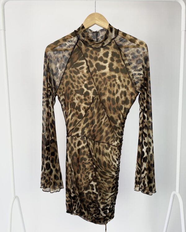 Vestido tule animal print CURADORIA BRAND STORE - M *nunca usado* - vendido sistema oto