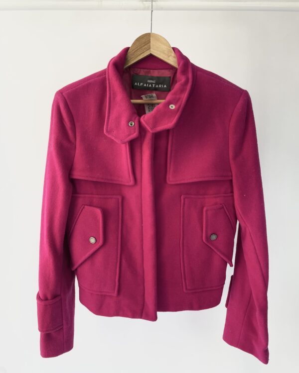 Jaqueta rosa lã batida ANIMALE - 38 - VENDIDO SISTEMA OTO