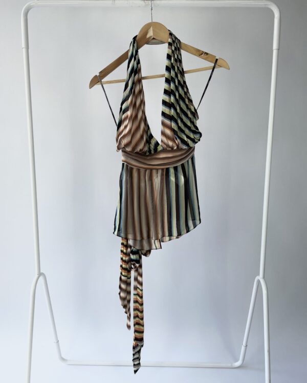 Blusa frente unica listras coloridas ANIMALE - 36 - VENDIDO SISTEMA OTO