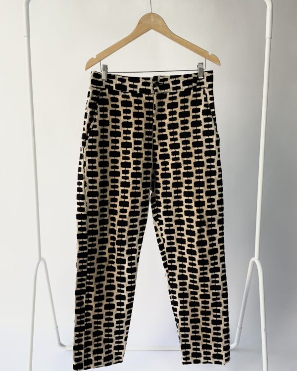 Calça açfaiataria bege e preta - SANTA RESISTENCIA - 40-VENDIDO SISTEMA OTTO