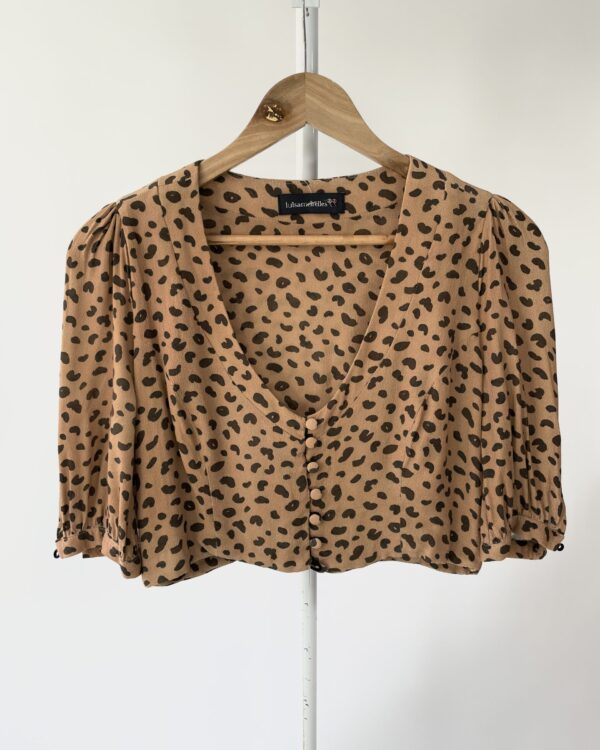 Blsua verde drapeada ZARA - M - VENDIDO SISTEMA OTO