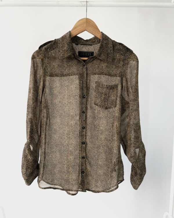 Blusa estampa onça GUESS - P VENDIDO SISTEMA OTO