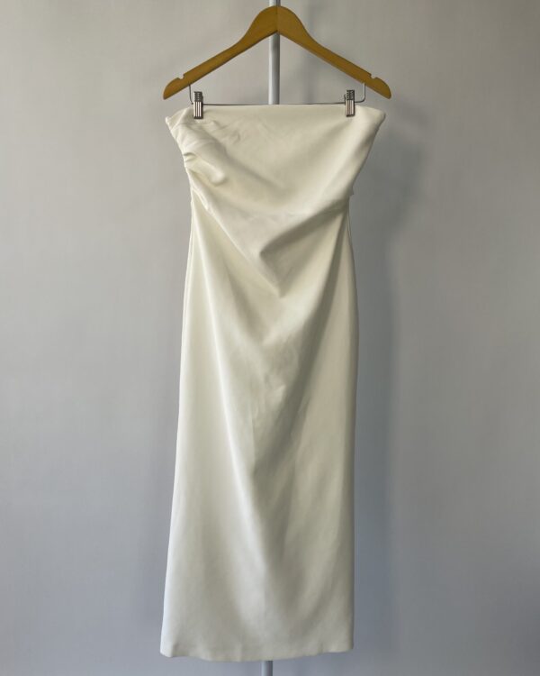 Vestido branco sem alça ZARA - G - VENDIDO SISTEMA OTO