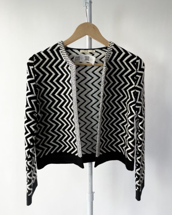 Casaqueto tricot p&b bom padronagem MAJE - P