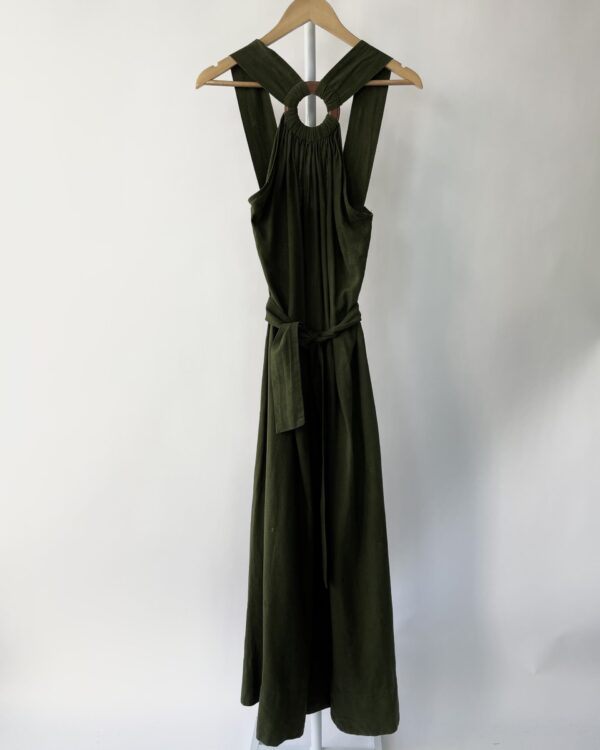 Vestido verde musgo com detalhe ÁGUA DE COCO + C&A - 36 - VENDIDO SISTEMA OTO